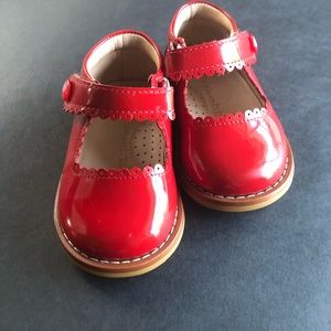 Red Elephantito Mary Jane’s w/ Scallop Detail